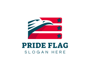 Flag - Eagle Flag Patriot logo design