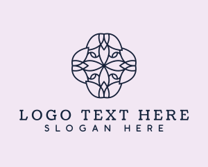 Hotel - Floral Flower Pattern logo design