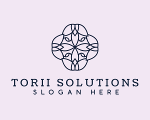 Floral Flower Pattern logo design