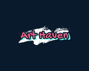 Neon Graffiti Paint logo design