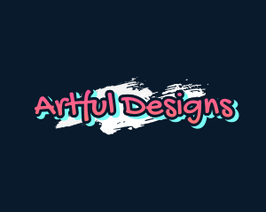 Neon Graffiti Paint logo design