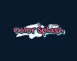 Spraypaint - Neon Graffiti Paint logo design