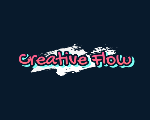 Freestyle - Neon Graffiti Paint logo design