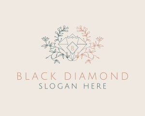 Diamond Floral Jeweler logo design