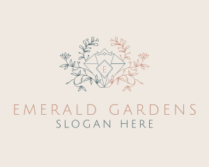 Diamond Floral Jeweler logo design