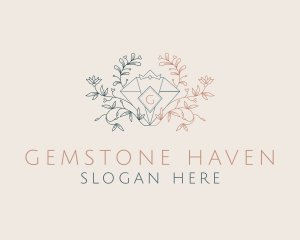 Diamond Floral Jeweler logo design