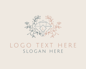 Flower - Diamond Floral Jeweler logo design