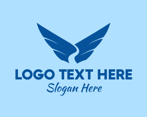 Sky - Blue River Wings logo design