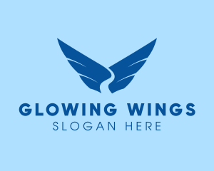 Flying Aviation Wing logo design