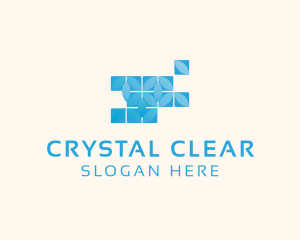 Glass - Blue Glass Tiles logo design