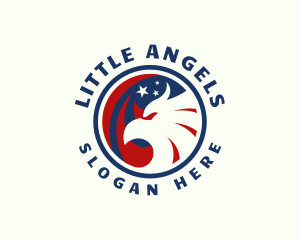 Aviation - Eagle America Star logo design