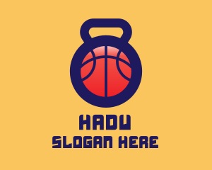 Ball - Kettlebell Basketball Gym logo design