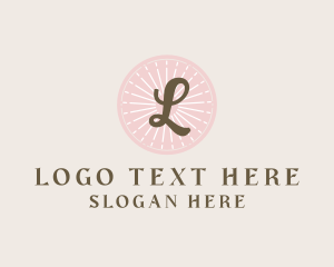 Blogger - Circle Rays Beauty Cosmetics logo design