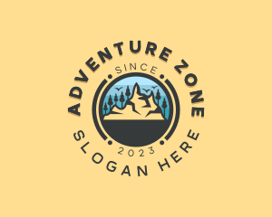 Forest Mountain Adventure logo design