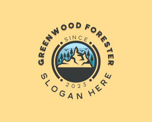 Forest Mountain Adventure logo design