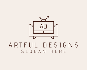 Television Sofa Furnishing logo design