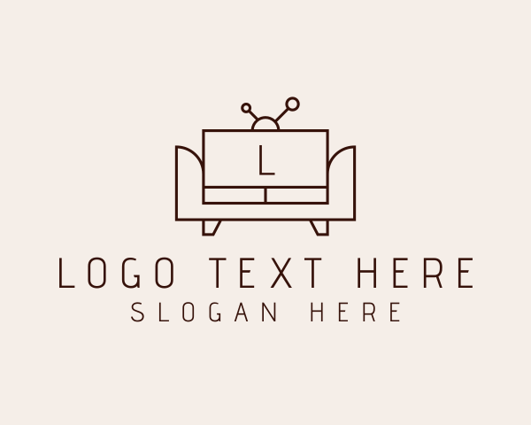 Television - Television Sofa Furnishing logo design