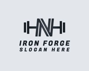 Heavy - Fitness Gym Letter N logo design