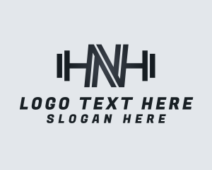 Heavy - Fitness Gym Letter N logo design