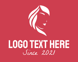 Simple Woman Silhouette  logo design