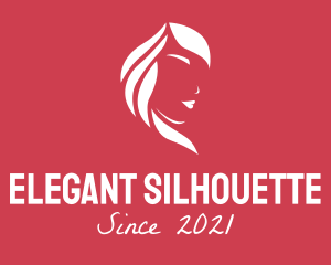 Simple Woman Silhouette  logo design