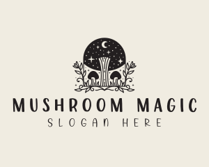 Mushroom - Magic Mushroom Plant logo design