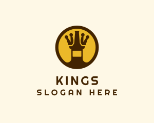 Crown Bottle King  logo design