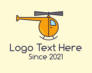 Propeller - Yellow Helicopter Toy logo design