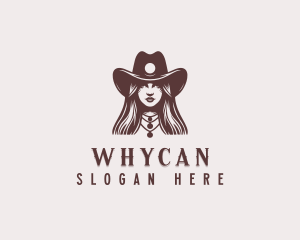 Cowgirl Western Rodeo Logo