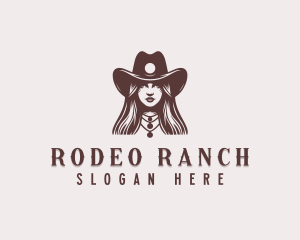 Cowgirl - Cowgirl Western Rodeo logo design