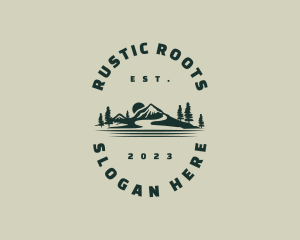 Rural - Rustic Rural Mountain Valley logo design