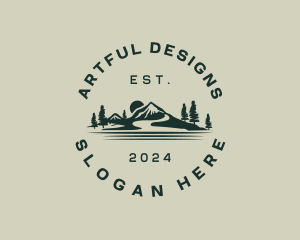 Rural Mountain Valley logo design