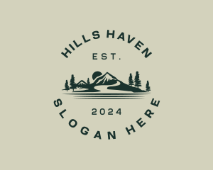 Hills - Rural Mountain Valley logo design