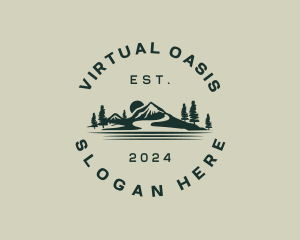 Rural Mountain Valley logo design