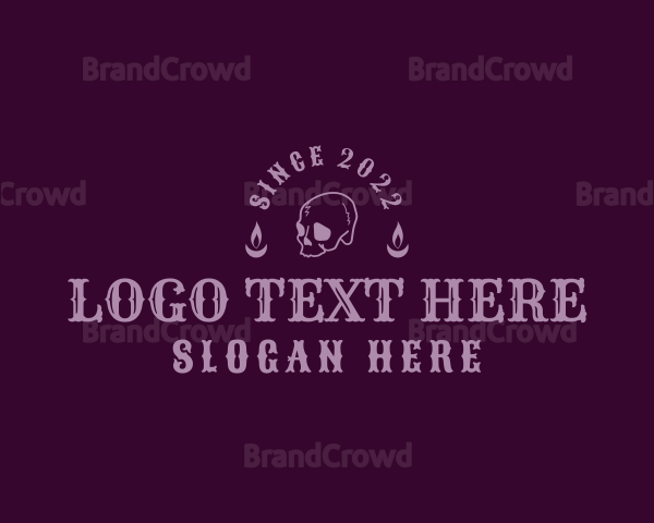 Creepy Gothic Wordmark Logo