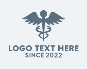 Health - Caduceus Staff Pharmacy logo design
