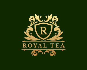 Royal Shield Ornate Crest logo design