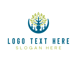 Eco - Family Wellness Tree logo design