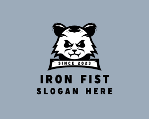 Tough Panda Animal logo design