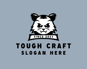 Tough Panda Animal logo design