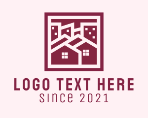 Housing - Urban Real Estate Frame logo design