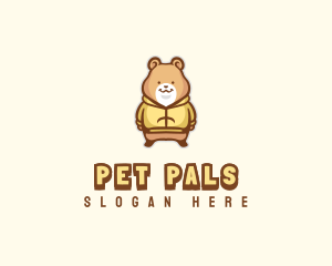 Hamster Pet Jacket Clothing logo design