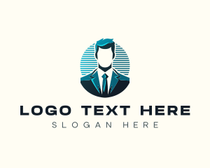 Suit - Professional Businessman Agent logo design