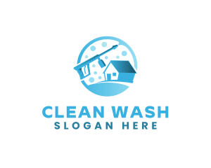 Washer - Pressure Washer House logo design