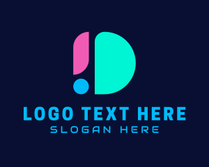 Industrial - Multicolor Initial Letter D logo design