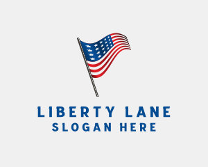 American Flag Patriot logo design