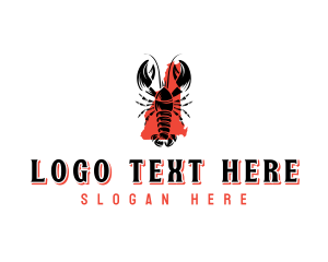 American - Seafood Lobster New Hampshire logo design