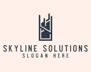 City Skyscraper Building logo design