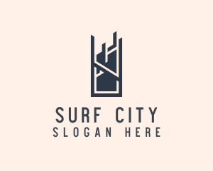 City Skyscraper Building logo design