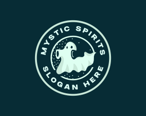 Paranormal - Ghost Spooky Haunted logo design